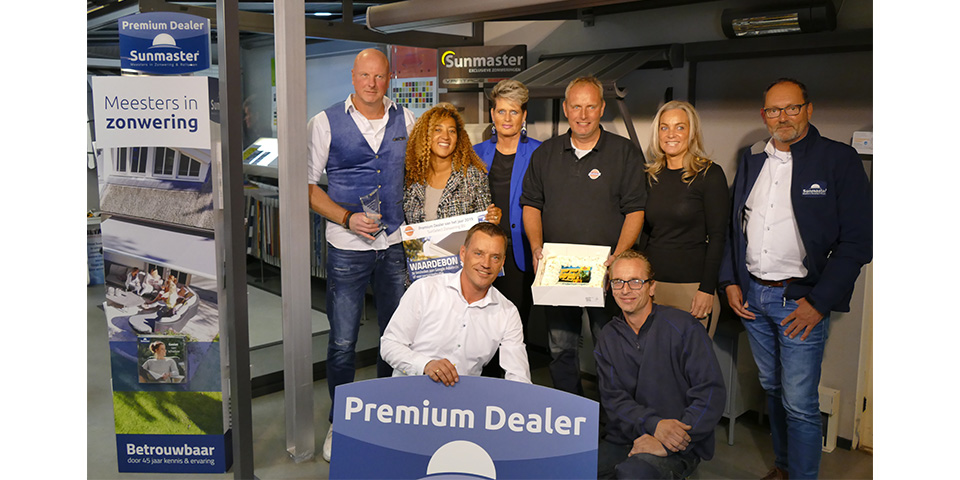 SunSelect Zonwering BV uitgeroepen tot Sunmaster Premium Dealer van het jaar!