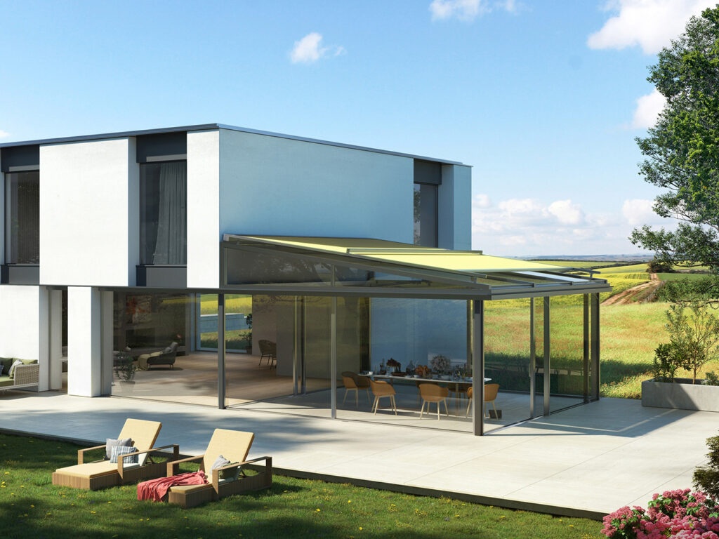 WAREMA: Nieuw modulair daksysteem Lamaxa L50 met lamellen, doek of glas