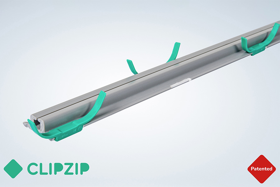 ClipZip® houdt screendoeken langdurig op spanning